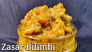 Zasar Bilimbi Mauricien  Bilimbi Achar Recipe Pickle [upl. by Kcyred180]