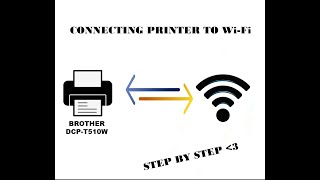 Connecting Printer Brother DCPT510W to WiFi [upl. by Razaile]