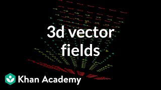 3d vector fields introduction  Multivariable calculus  Khan Academy [upl. by Liagibba]