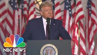 Watch President Trumps Full Speech At The 2020 RNC  NBC News [upl. by Elicec96]