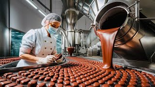 How Its Made Chocolate In Factories  Milk Chocolate Production Process Techmachine [upl. by Willing]