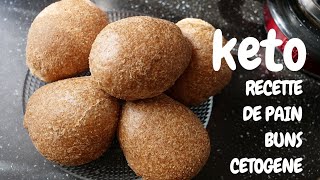 RECETTE DE PAIN CETOGENE  KETO BUNS RECIPE  LOW CARBS [upl. by Eloci581]