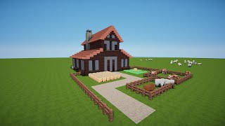 MINECRAFT BAUERNHOF HAUS bauen TUTORIAL HAUS 152 [upl. by Ashbaugh]