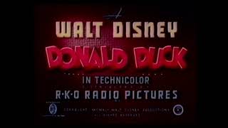 Donald Duck – Bellboy Donald 1942 – original RKO opening titles [upl. by Marji]