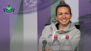 Simona Halep Winners Press Conference Wimbledon 2019 [upl. by Truitt]