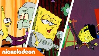 Bob Esponja  Momentos Musicales  Nickelodeon en Español [upl. by Nylahsoj435]