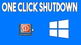 How to Add a shutdown button to your Desktop in Windows 10 [upl. by Weasner]