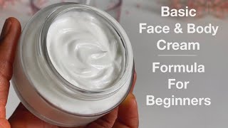 How To Formulate Simple Day amp Night Moisturising Cream  Formula For Beginners Face amp Body Cream [upl. by Paddy630]