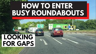 How to enter a busy roundabout safely [upl. by Notsla886]