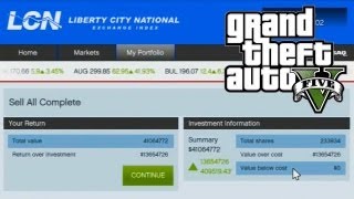 GTA 5  How to Make Money Using The Stock Market Guide GTA V [upl. by Anneliese]