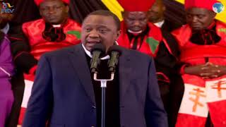 Uhurus full speech at John De Mathews funeral service [upl. by Enelrac]