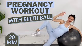 Advanced Pregnancy Workout 30Minute Full Body Pregnancy Strength  Safe for ALL Trimesters [upl. by Kcirnek883]