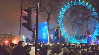 Auld Lang syne live London New Year Day 2019 [upl. by Nylyoj]