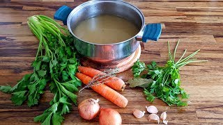 How to Make Vegetable Stock  Vegetable Broth Recipe [upl. by Theis]