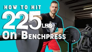 How to Hit 225 LBS on the Bench Press  1 Rep Max Method [upl. by Nidorf]