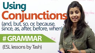 English Grammar lesson  Using Conjunctions correctly in sentences  free English Lessons [upl. by Edahs450]