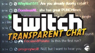 TwitchTV Transparent Chat Overlay in OBS  Tutorial [upl. by Eidua716]