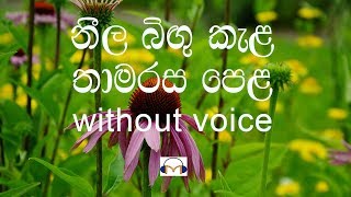 Neela Bingu Kela Karaoke without voice නීල බිඟු කැල [upl. by Hamitaf]