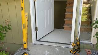 Jeld Wen Front Door Installation  Really crappy products and craftsmanship PART 1 [upl. by Jurkoic]