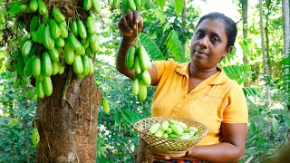 An easy method used by the rural people in preserving Sour bilimbiVillage kitchen recipe Sri Lanka [upl. by Yeldah]