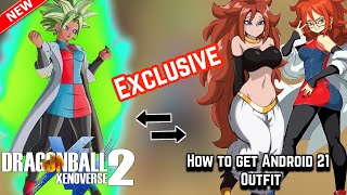 HOW TO GET ANDROID 21 OUTFIT DLC PACK 10 Xenoverse 2 [upl. by Fornof]