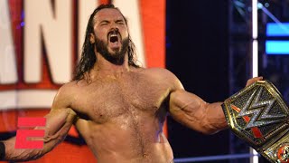 Drew McIntyre recaps beating Brock Lesnar at WrestleMania 36  WWE on ESPN [upl. by Odilia]