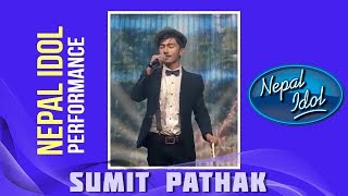 Jhamke Guleli  Nepal Idol Performance  Sumit Pathak  Nepal Idol Season 2  झम्के गुलेली [upl. by Pleione198]