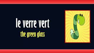 Le ver vert va vers le verre vert  French tongue twister [upl. by Nois]