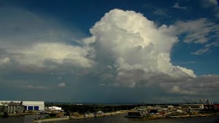 Sky Timelapse of Cumulonimbus Clouds with Lightning [upl. by Grewitz134]