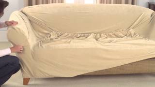 How To Install 1pc Stretch Slipcovers [upl. by Aiva59]