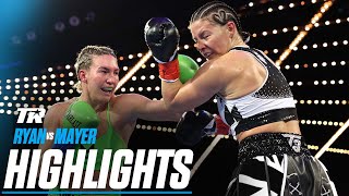 Mikaela Mayer Regains Champ Status Vs Sandy Ryan  FIGHT HIGHLIGHTS [upl. by Kcirttap]