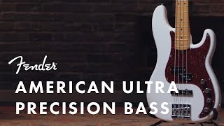 American Ultra Precision Bass  American Ultra Series  Fender [upl. by Lizzy651]