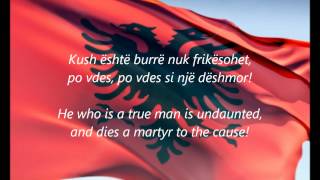 Albanian National Anthem  quotHymni I Flamuritquot SQEN [upl. by Nastassia]