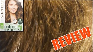 Clairol Natural Instincts 5G Medium Golden Brown REVIEW [upl. by Mlohsihc489]