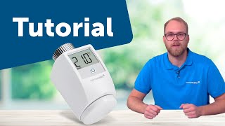 Tutorial Heizkörperthermostat einfach eingerichtet  Homematic IP [upl. by Kuster]