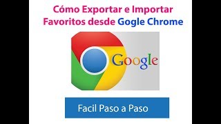 2020 Como Exportar  Importar MarcadoresFavoritos Google Chrome [upl. by Llerehc]