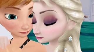 Elsa Anna First Girl Kiss [upl. by Blynn]