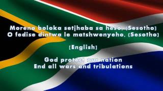 South African Nation Anthem Lyrics  English Translation [upl. by Netsoj]