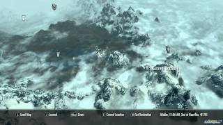 Fort Dawnguard Location on Map Skyrim [upl. by Nyraa]