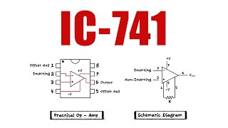 OpAmps  IC 741  Pin numbers Construction [upl. by Yesnik]