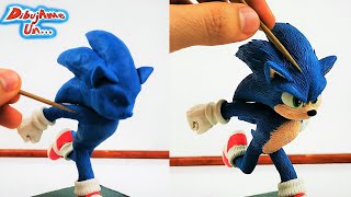 Como hacer a SONIC la película de plastilina  How to Sonic The Hedgehog in CLAY  DibujAme Un [upl. by Arreip]