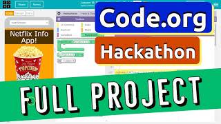 Codeorg Hackathon Project App Tutorial  Netflix App of Awesomeness  Answer Tutorial  Unit 6 CSP [upl. by Lledner]