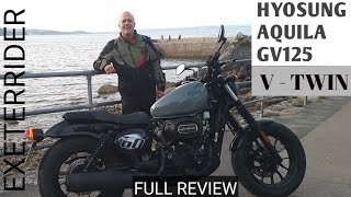 Hyosung Aqullia GV125 VTwin Full Review [upl. by Mayce143]