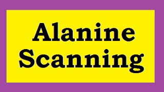 Alanine scanning [upl. by Ahsertal]