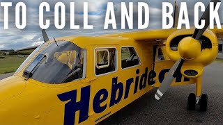 The wee Scottish airline with only one aircraft Flying Oban to Coll with Hebridean Air Services [upl. by Oetomit112]