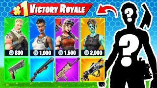 RANDOM SEASON 1 SKIN CHALLENGE in Fortnite ARENA [upl. by Atwekk]