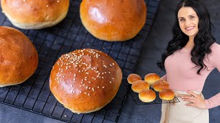 The Fluffiest Brioche Buns Perfect as Burger Buns [upl. by Etteuqal289]