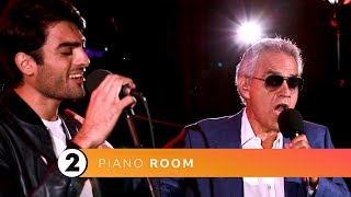 Andrea amp Matteo Bocelli  Fall On Me Radio 2 Piano Room [upl. by Lepper898]