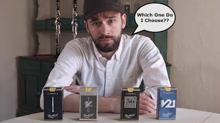 Review and Comparison Full Vandoren French Cut Bb Clarinet Reed Lineup [upl. by Benson187]