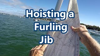 Hoisting a Furling Jib  Sail Fanatics [upl. by Attenborough]